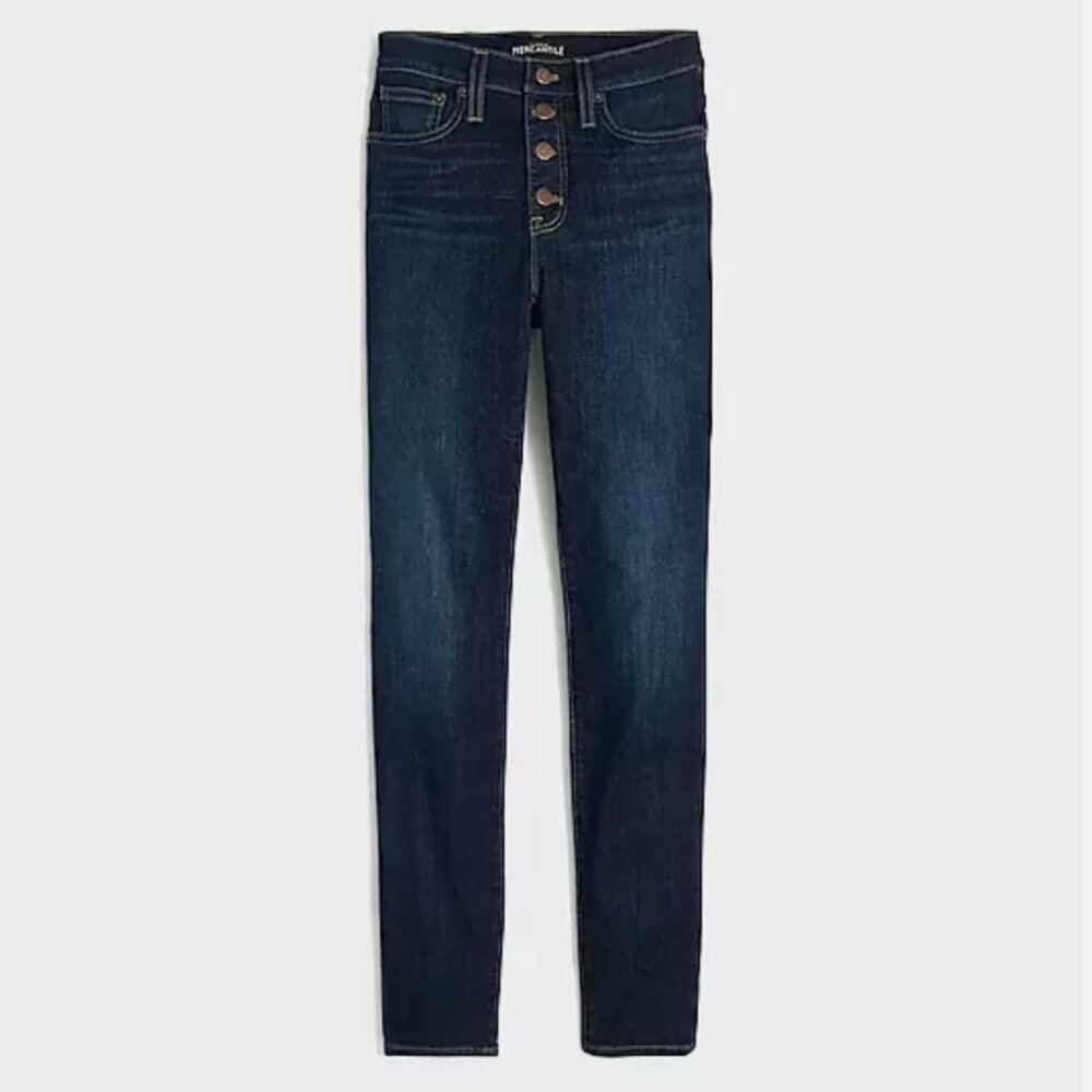 J Crew Women's high-rise skinny jean with button fly Size 30 Ab568